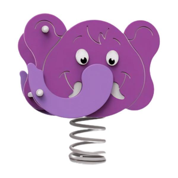 Jeu sur ressort Lele l'éléphant - Pour enfants de 2 à 12 ans, usage public ou privé_0