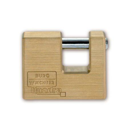 Cadenas pratique en forme de bloc - 444 Quadra - laiton massif et anse en acier cémenté_0