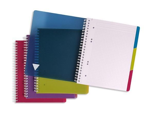 CAHIER SPIRALE EVOLUTIV A5+ 180P, 5X5,+ 3 INTERCALAIRES - NEUF