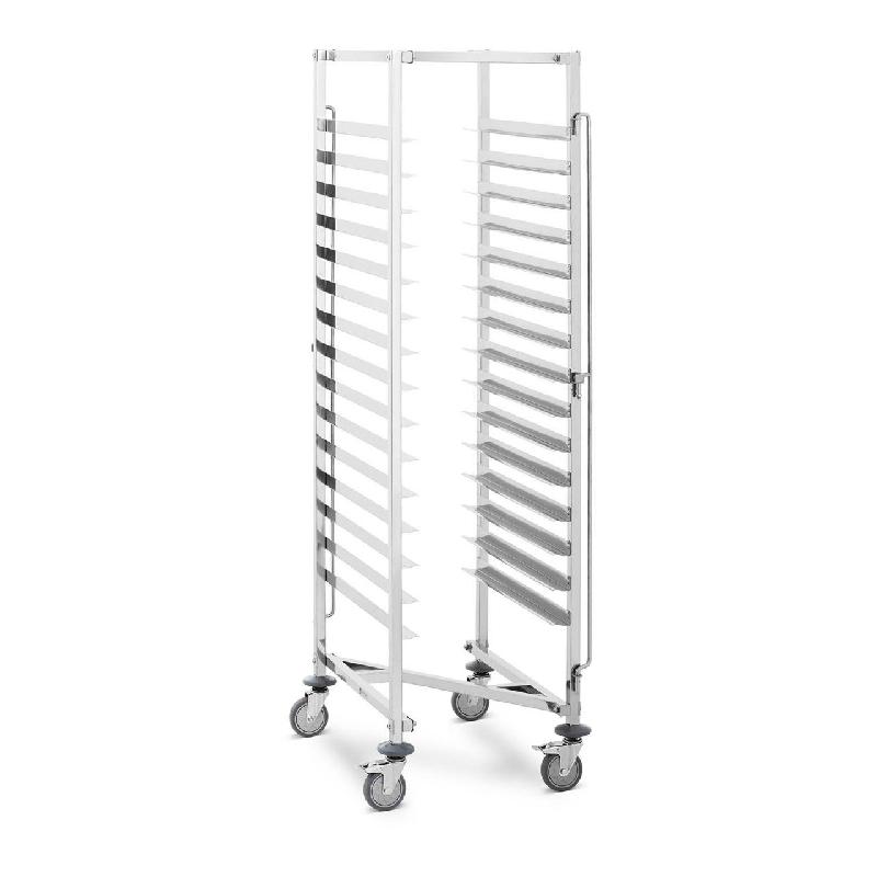 CHARIOT PORTE-PLATEAUX 15 NIVEAUX 150 KG INOX 14_0000978_0