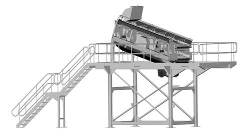 Crible fixe Terex Washing System 125R - 2 ou 3 étages avec moteur électrique_0