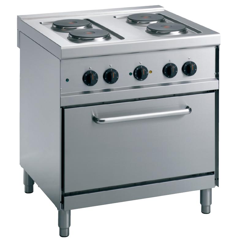 CUISINIÈRE ÉLECTRIQUE ECO 70/4 AVEC FOUR À AIR PULSÉ