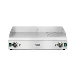 Grill rainuré 1/3 - HENDI Profi Line - 2/3 lisse - 1/3 rainuré - 230V/3500W - 720x530x(H)250mm - Acier inoxydable 18/0 - Réf. 203163_0