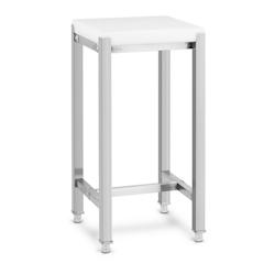 Helloshop26 - Billot boucherie 40 x 40 cm hauteur de travail 80 cm acier inoxydable / plastique (polyéthylène) 14_0004508 - 3000206531534_0
