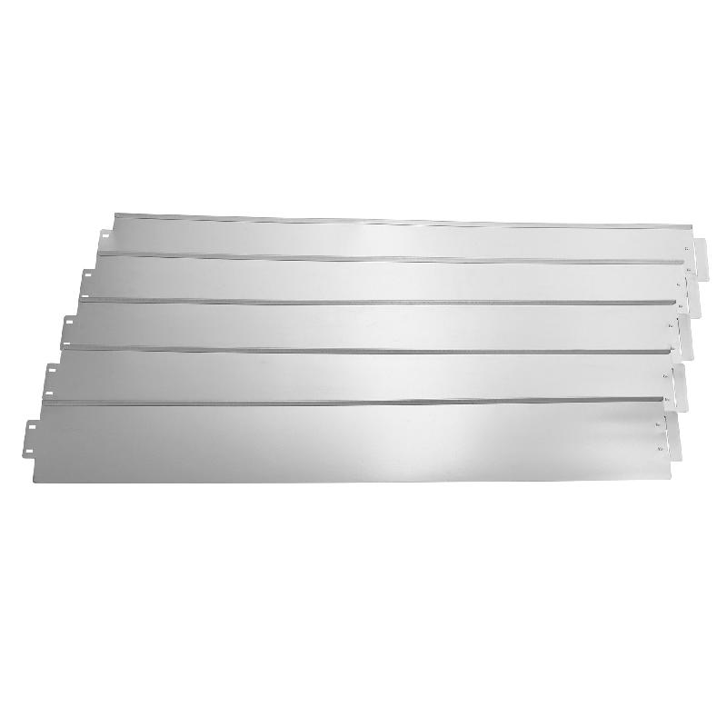Kit de 5 bordures de jardin en acier galvanisé - 500 cm - Réf. 03_0006542_0