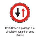 Signalisation d'interdiction et de fin d'interdiction type b15_0