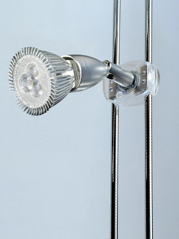 Spot LED orientable basse-tension 2/LV - Lot de 2 pour vitrines Clear Glass_0