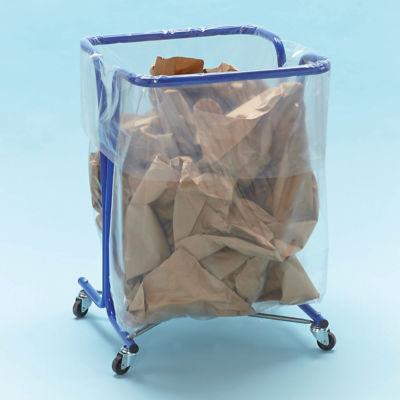 Support sac poubelle d'intérieur à roulettes Mottez bleu sans couvercle 240 L_0