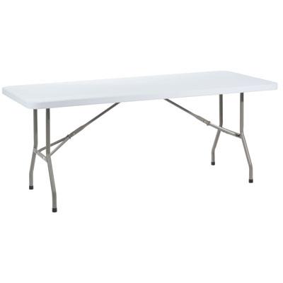 TABLE PLIANTE BLANCHE L 183 X P 76 X H 74 CM_0