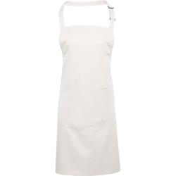 Tablier de travail blanc avec poche - Apron Premier - Taille unique - Polyester/Coton_0
