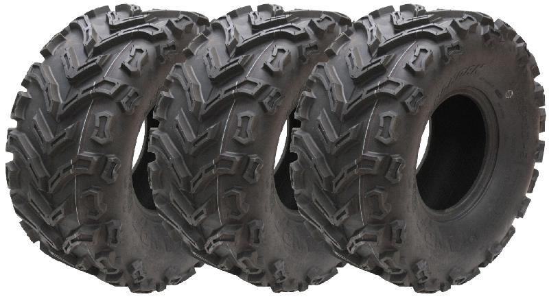 22x10.00-9 ATV Quad Tyres 6ply Wanda P3128 Road Legal Rears 255/65-9 (Set of 3)_0
