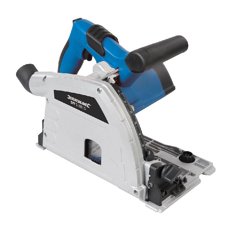 Scie circulaire plongeante avec rail de guidage 1 200 W - Silverline 62 - Lame 165 mm, coupe bois et composites_0