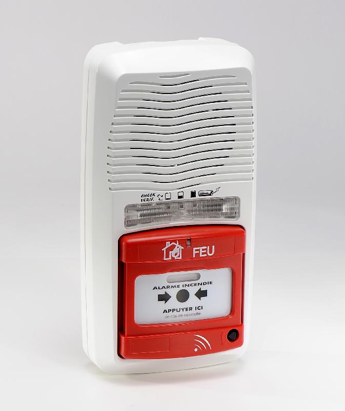 Alarme type 4 à pile radio avec répéteur_0