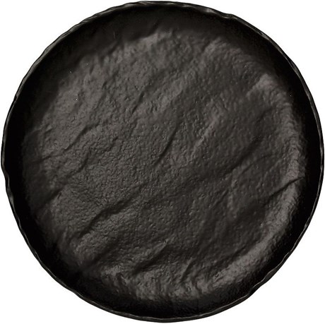 ASSIETTE PLATE VULCANIA NOIR 26 CM