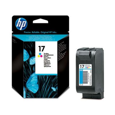 Cartouche HP 17 couleurs (cyan + magenta + jaune) pour imprimantes jet d'encre_0