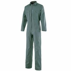 Cepovett - Combinaison de travail 1 Zip coton majoritaire Essentiels Vert Taille 4XL - XXXXL vert 3184378607652_0