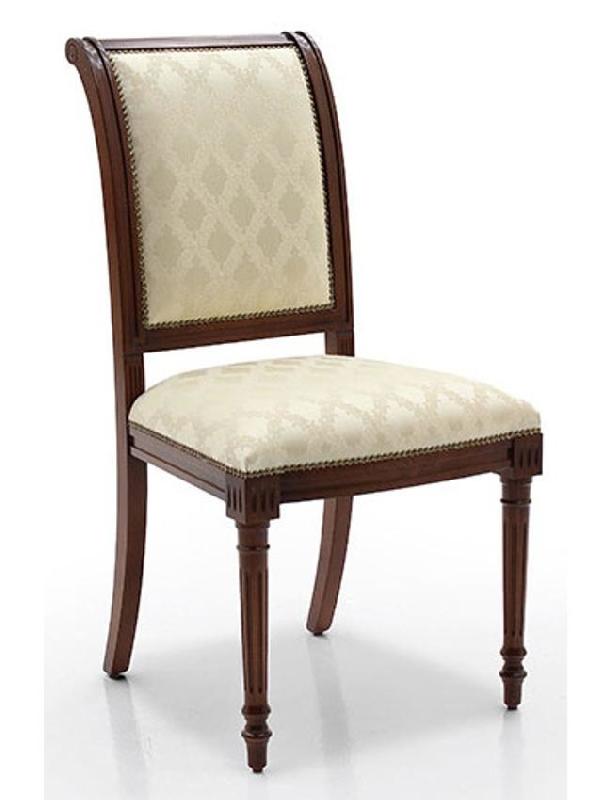 Chaise Danton - structure en hêtre, assise et dossier rembourrés_0