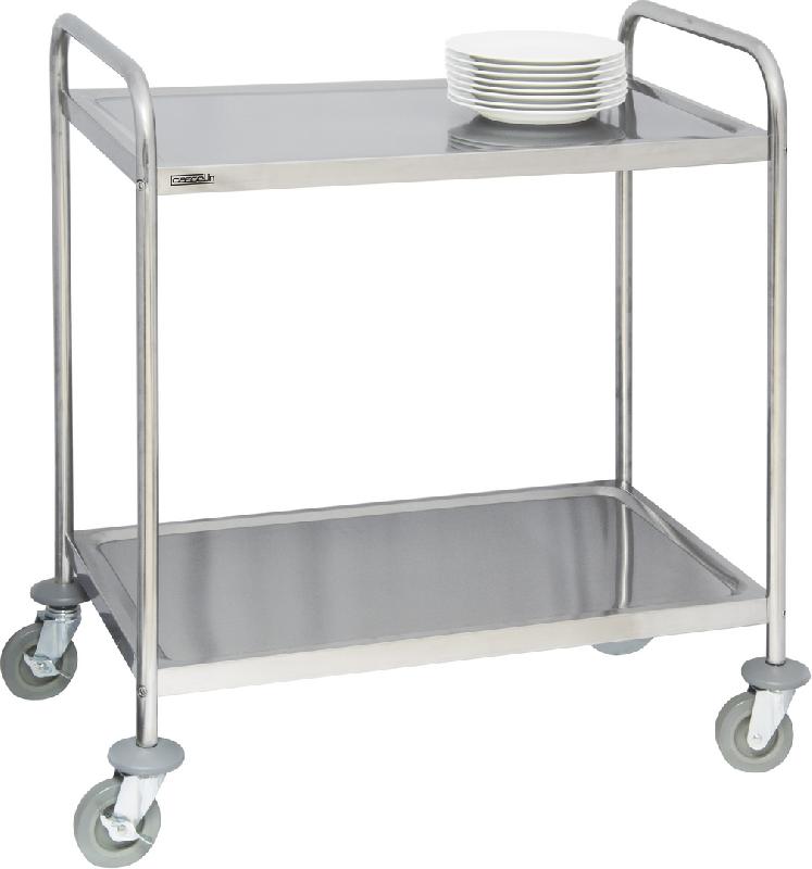 Chariot en inox 2 plateaux dimensions chariot l 920 x p 600 x h 945 mm - CCI2_0