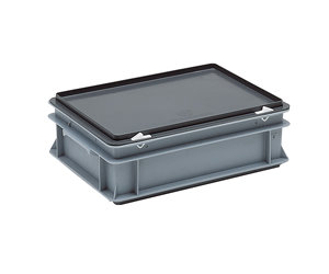 Coffret en plastique gris, dimensions 400 x 300 x 120 mm - KESMARKET_0