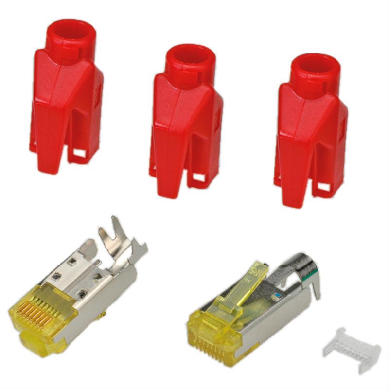 Connecteur HiRose TM31 blindé, manchon rouge, 50 pièces_0