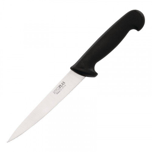 COUTEAU À FILET PROFESSIONNEL NOIR HYGIPLAS - 15 CM