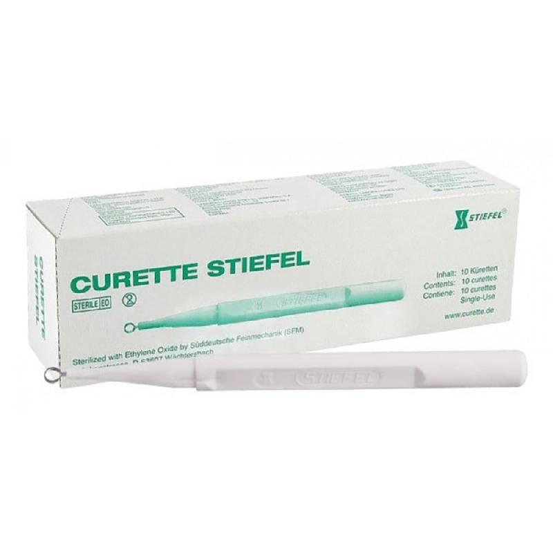 CURETTE DERMATOLOGIQUE STÉRILE STIEFEL - BOITE DE 10     CURETTE Ø : 4 MM_0