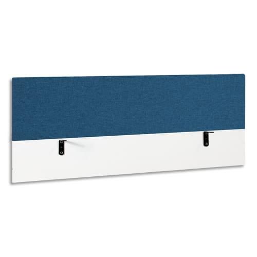 Gautier office ecran de séparation l120 sunday pour bureau. Coloris bleu - dimensions : l120 x h60 cm_0