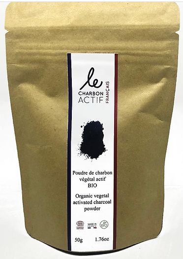 Charbon actif bio en poudre - multi-usages, certifié biologique, origine France_0