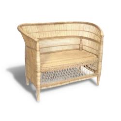 Now's Home - Canape Droit 2 Places Traditionnel Du Malawi En Rotin - 3256390236117_0