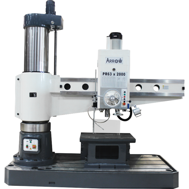 Perceuse radiale ARROW - PR63X2000 - Capacité de perçage acier 63mm et taraudage M64_0