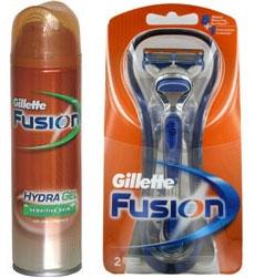 RASOIR GILLETTE FUSION 5 LAMES PLUS 1 + GEL à RASER_0