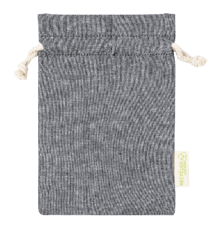 Sac à provisions en coton recyclé - Fermeture à cordon de serrage - 100% coton recyclé 120 g/m²_0