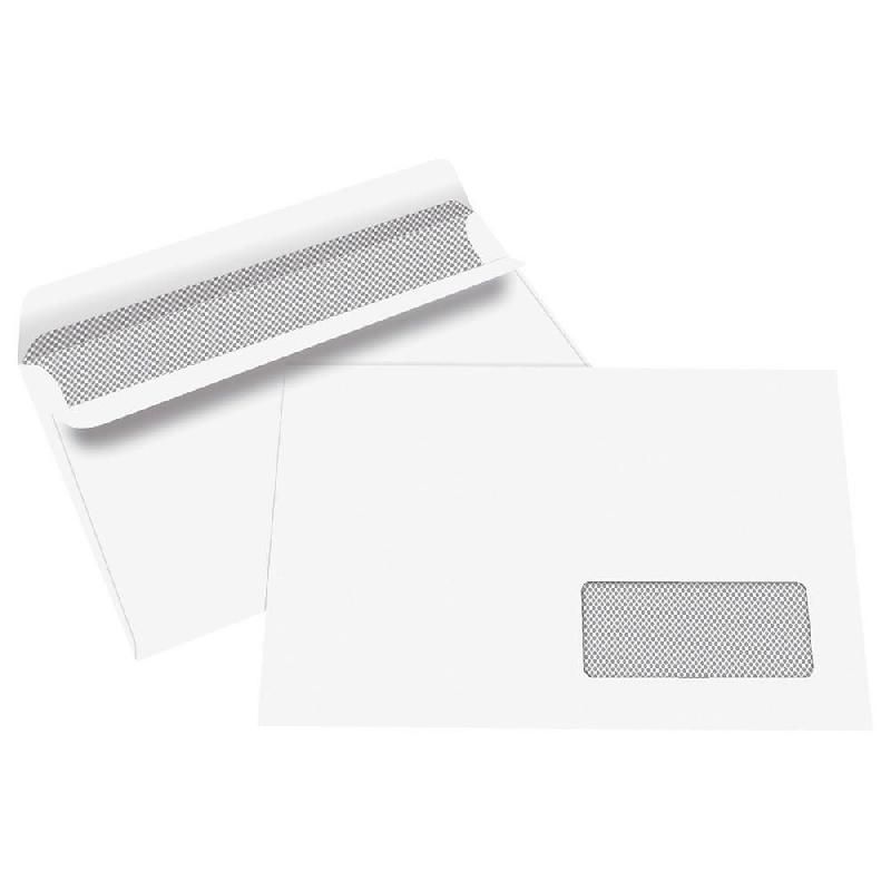 SIMPLY BOÎTE DE 500 ENVELOPPES AVEC FENÊTRE BUDGET - AUTOCOLLANTES - PAPIER VÉLIN - 162 X 229 MM (70 G/M²) - COULEUR BLANC