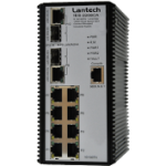 Switch industriel Lantech IES-2208CA-DNV - 12 ports Ethernet administrables - Certification marine DNV_0