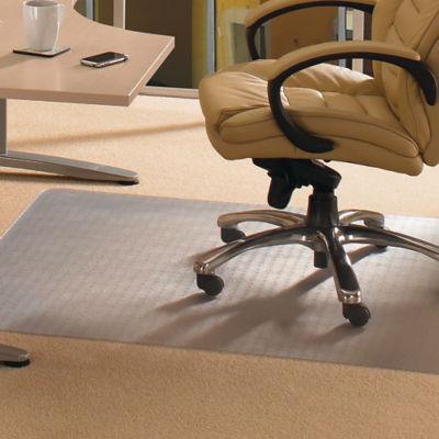 Tapis chaise de bureau sols durs transparent 92 x 121 cm_0