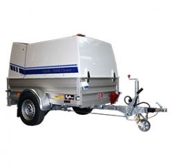 Td352 - Nettoyeur haute pression eau chaude sur remorque 350 bar - 20 L/min - Pompe CAT - Moteur Kubota diesel_0