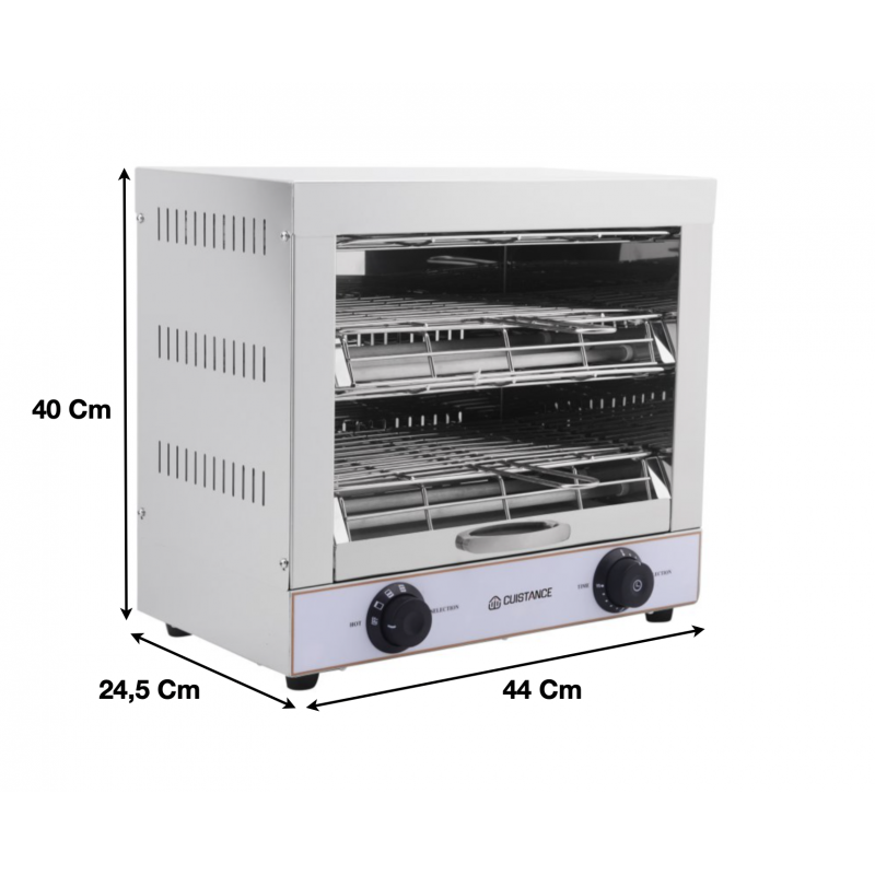 Toaster avec 2 niveaux - QT2_0