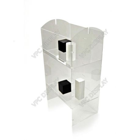 Étagère - meuble présentoir VMB8311 - VPCL - 550x200x300mm - avec tablettes réglables_0