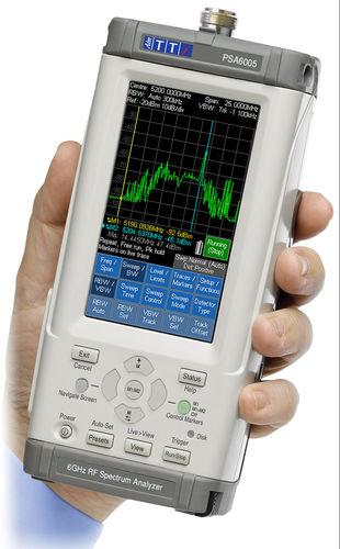 ANALYSEUR DE SPECTRE PORTATIF, 10M-6GHZ, 300HZ-10MHZ RBW, ÉCRAN COULEUR 4.3