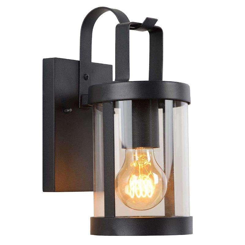 LUCIDE APPLIQUE D\'EXTÉRIEUR LINDELO AVEC VERRE TRANSPARENT