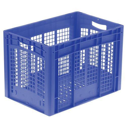 BAC 85L FOND+PAROIS AJOURES BLEU 600X400X42 0MM - BITO