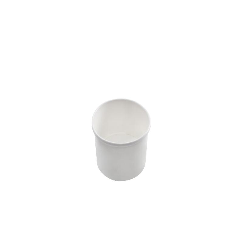 Betik Ecoline – 1000 unités – Pot à glace carton blanc coating extérieur – Ø 95 mm, 180 ml - blanc en carton 1010443_0