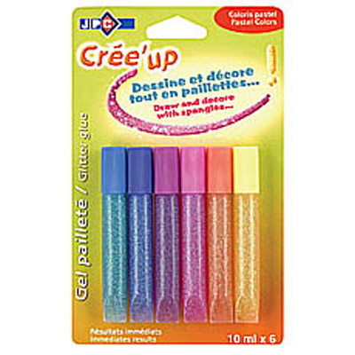 BOITE DE 6 TUBES GEL PAILETTE COULEURS PASTEL