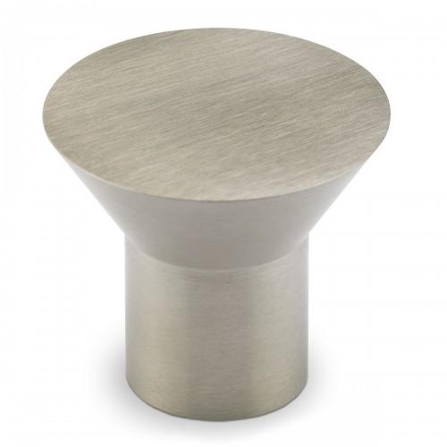 BOUTON DE MEUBLE ROND DANUM - FINITION INOX BROSSÉ - PAR 4 - Ø 25 HETTICH