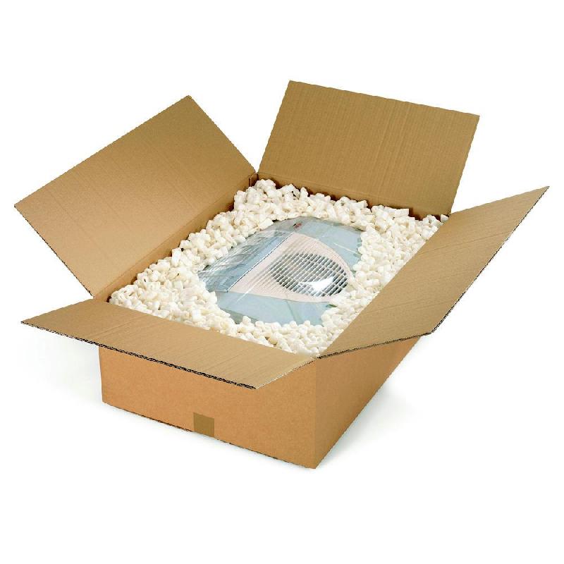 CAISSE AMERICAINE RAJA CARTON DOUBLE CANNELURE - L.INT. 60 X L.40 X H.30 CM - KRAFT BRUN - LOT DE 10