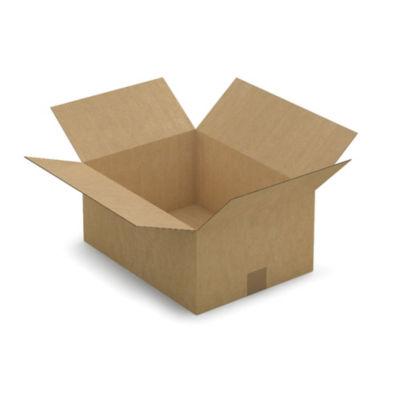 Caisse carton simple cannelure brune 40x30x18 cm, lot de 25_0