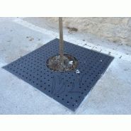 Grille d'arbre carré - AXURBAIN, dimensions 1000 x 1000mm ou 1500 x 1500mm, personnalisation et option éclairage_0