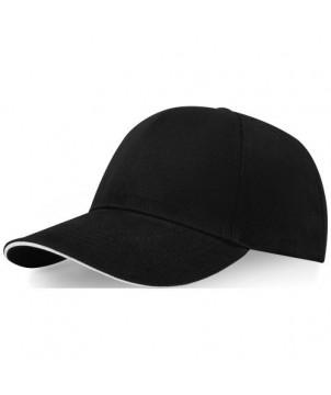 CASQUETTE SANDWICH À 6 PANNEAUX TOPAZ GRS RECYCLÉE NOIR - CASQUETTES ET BONNETS PUBLICITAIRES