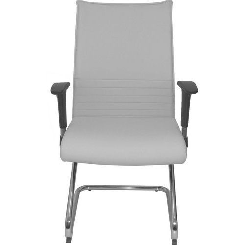 CHAISE FIXE ALBACETE SIMILICUIR - BLANC