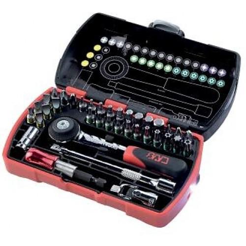 COFFRET EMBOUTS DE VISSAGE ET ACCESSOIRES - 36 PIÈCES SAM OUTILLAGE